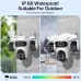 WQQ890-XM-2 4-Lens-3 Screen PTZ Camera 9MP HD WiFi Wireless Security Camera Motion Night Vision IP66 Waterproof Outdoors Surveillance Cameras ICSEE APP