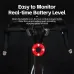 ROCKBROBL-S1 Smart Brake Sensor Bicycle Taillight 400 mAH Type-Charging IPX7 Waterproof Aluminum Bike Rear Light for Night Road Warning Riding