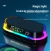 3 in 1 LED Symphony Night Lights Digital Clock Display 15W Wireless Charging Mobile Phone Holder Adjustable Brightness Bedroom Night Light