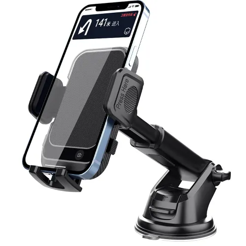 3-7 Inch Screen Car Dashboard Mobile Phone Navigation Holder Car Mobile Phone Holder with Retractable Suction Cup