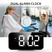 RGB Clock Simple Colored Light Electronic Clock Atmosphere Light Electronic Clock Multi-Function Alarm Clock Dual Display of Time and Week