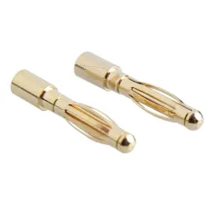 5Pairs 2mm Banana Plug Gold Plated Copper Brushless Motor Bullet Connector For ESC Battery