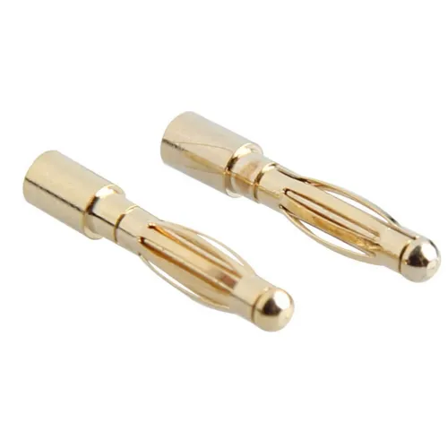 5Pairs 2mm Banana Plug Gold Plated Copper Brushless Motor Bullet Connector For ESC Battery