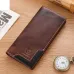 BULLCAPTAIN Genuine Leather Mens Long Wallet Large-capacity Coin Purse RFID Blocking Credit Card Holder Multifunctional Handbag Clutch Wallet