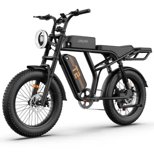 EDIRECT URLIFT2 Electric Bike 48V 15.6AH 500W(Peak 1500W) Motor Recommended Top Speed 25KM/H 20inch Fat Tire 160KM Max Mileage 120KG Max Load Electric Bicycle