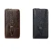 Ekphero Crocodile Print Men's Genuine Leather Wallet RFID Blocking Long Card Holder Purse Multi Card Slots Card Case Vintage Money Clip