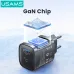 [GaN Tech] USAMS CC290 T66 45W 2-Port USB Charger USB-A+USB-C Fast Charging Wall Charger Adapter EU Plug for iPhone 17 17 Pro 16 15 Pro Max for Huawei Pura 80 Ultra for XIAOMI for OPPO