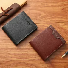 Men's PU Leather Wallet Slim Purses Multifunction Card Holder Large Capacity Bags Coin Purse For Men