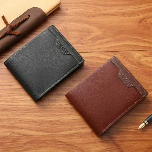 Men's PU Leather Wallet Slim Purses Multifunction Card Holder Large Capacity Bags Coin Purse For Men