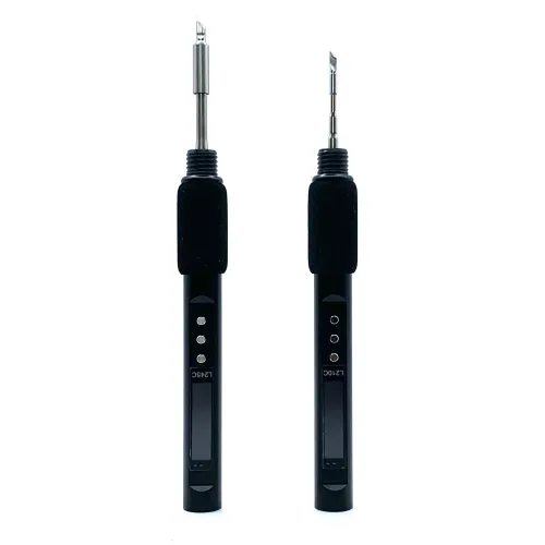 Mini Soldering Iron 100W High Power L210C/L245C 0.99-Inch TFT Color Screen Adjustable Temperature 50-500C Aluminum Alloy Body Fast Heating Compatible with USB Chargers and Power Banks