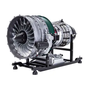 Teching DM119 DIY Twin-spool Turbofan Engine Model Assembly Kit 1/10 Electric Aircraft Jet Engine 15in Physics Experiment Science Education Toys