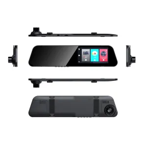 B15Y 4.5 Inch Touchscreen 1080P HD Front and Rear Dual Recording Rearview Mirror Driving Recorder Night Vision Rear Camera AI Chip Wide Angle Car DVR