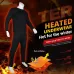 TENGOO HD-01 Heated Underwear Set Winter Heating Thermal Underwear Suit USB Electric Heating Long Johns Fleece Pajamas Skiing Clothes S-5XL