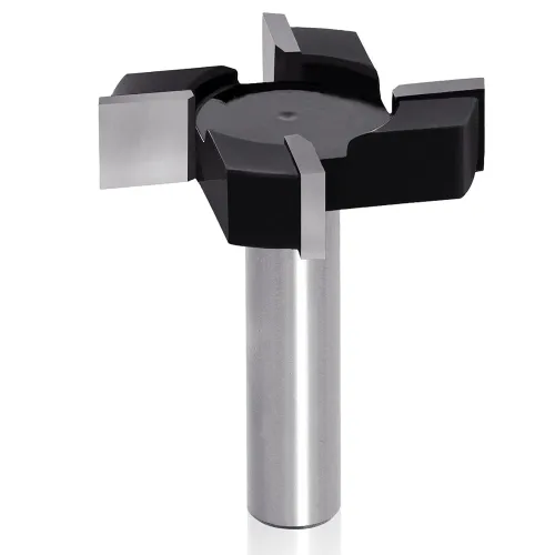 1/2 Inch 12mm Shank CNC Spoilboard Surfacing Router Bit 4 Wings Slab Flattening Router Bit Planing Bit Wood Planing Bit