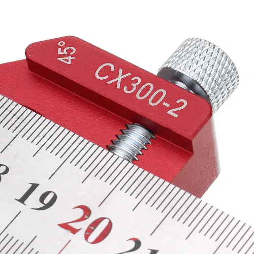 Enjoywood Line Scribe Ruler 45 90 Degree Adjustable Stainless Steel Woodworking Tool Locator 12 Inch Length Versatile for Precise Measurement and Drawing