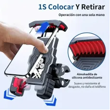 XANEBicycle Handlebar Phone Holder Adjustable Shockproof Extremely Firm Grip Mobile Stand for MTB Motorcycle