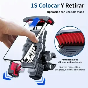 XANEBicycle Handlebar Phone Holder Adjustable Shockproof Extremely Firm Grip Mobile Stand for MTB Motorcycle