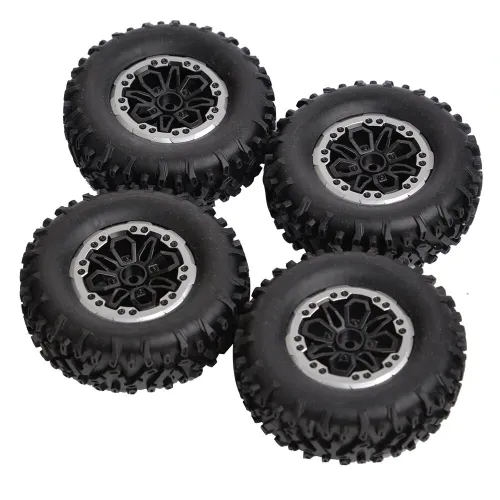 4PCS LDRC RC Car Upgraded Parts Soft Tires Wheels Rims for 1297 1299 WPL B14 B24 C14 C24 C34 C44 MN D90 91 96 99 99S RC Cars Vehicles Models Accessories L0001-6