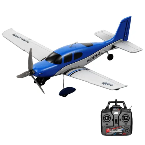 QIDI A580 Cirrus SR22 2.4G 4CH 520mm Wingspan 3D Aerobatics Brushless EPP RC Airplane Fixed Wing Glider RTF Compatible S-BUS DSM