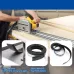 Track Saw Guide Rail Guard Strip 200CM Adhesive Rubber Strip Anti-Crack Replacement Tape Woodworking Accessory for Precise Cutting