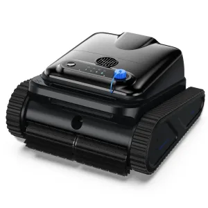 EU US Direct INSE Y50S Robotic Pool Cleaner, Upgraded Motor, Powerful Wall-Climbing with Scrubber Brushes, Smart Path Navigation, Cordless Pool Vacuum for Inground Pools up to 2000 Sq.ft