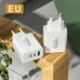 APD-60 60W 3-Port USB PD Charger Dual USB-C+USB-A PD QC3.0 Fast Charging Wall Charger Adapter EU Plug US Plug for iPhone 12 13 14 14Pro 14 Pro Max for Huawei Mate50 for Samsung Galaxy S23 for Redmi K60