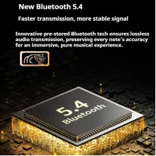 YYK-Q30 TWS bluetooth 5.4 Earbuds Wireless ANC Earphone with LCD Touch Screen Spatial Audio 80H Playback Low Delay Touch Control In-ear Sports Headphones