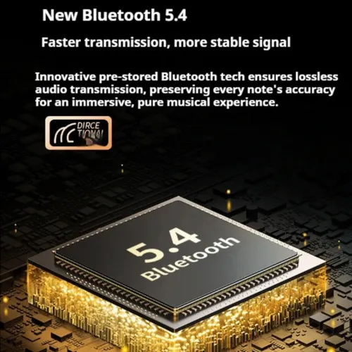 YYK-Q30 TWS bluetooth 5.4 Earbuds Wireless ANC Earphone with LCD Touch Screen Spatial Audio 80H Playback Low Delay Touch Control In-ear Sports Headphones