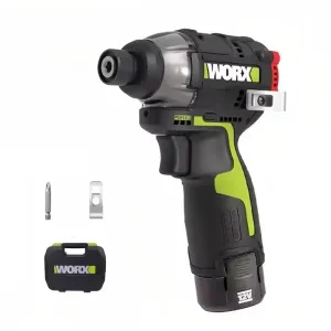 WORX WU132X Cordless Brushless Impact Screwdriver 160N.m. Torque SDS Chuck 2 Speed Modes Lightweight Design