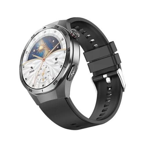 ET456 1.56inch AMOLED Display ECG Intelligent Micro Physical Examination NFC Voice Assistant bluetooth Call Heart Rate Blood Pressure SpO2 Monitor Sleep Monitoring Menstrual Tracking Respiratory Training Metto Call IP68 Waterproof Smart Watch