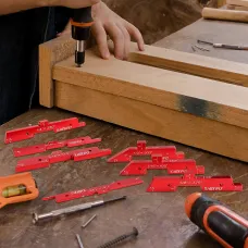 7pcs Aluminum Router Table Setup Bars Precision Setup Blocks Height Gauge Set for Router Table Saw