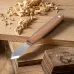 Long Neck Marking Knife Carbon Steel Blade 60 Degree Angle Solid Wood Handle Precise Cutting Professional Woodworking Tool for Joinery Cabinetmaking Furniture Making