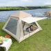 Xmund 3-4 Person Portable Fully Automatic Quick Opening Tent Outdoor Camping Thickening Foldable Tent Beach Park Folding Oxford Waterproof Tent