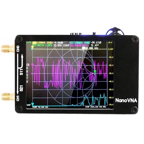 NanoVNA-PCB 10KHz-1.5GHz MF HF VHF UHF Digital Vector Network Antenna Analyzer Support 32G SD Card