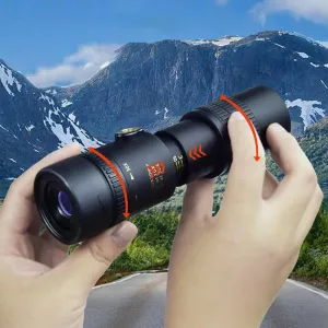 10-30x30 Portable Retractable Mini Monocular BAK4 Prism Dual Focus Lens Telescope For Bird Watching Hiking Camping Travel Monoculars