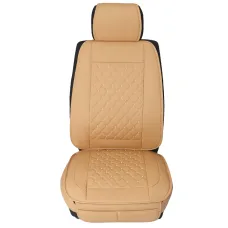 ELUTO Car Seats Cover Auto Front PU Leather Universal Cushions Deluxe Interior