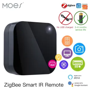 MOES Tuya ZigBe Smart IR Remote Control Universal Infrared Remote Controller for Smart Home Works with Alexa Google Home