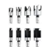 Drillpro 23pcs Woodworking Chamfering Countersunk Drill Bit Set 5 Flute Chamfering Drill Wood Plug Cutter Automatic Center Punch Drill