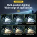 SEEKNIT500M Distance Smart Sensor LEHeadlamp Spotlight/Floodlight Zoom, Yellow/White Light Adjusted, Type-Rechargeable, Fishing Camping Running Working Headlight Long Shot Head Flashlight