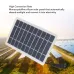 Solar Power Fan Exhaust with Monocrystalline Photovoltaic Panel Compact Portable Waterproof 15W Power Output USB-C USB-A DC Output Interfaces Ideal for Camping and Outdoor Activities
