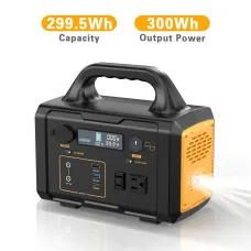 [USA Direct]PYS-PEG 300W/600W/1000W 299.5Wh/655Wh/1024Wh Portable Outdoor Power Station with Flashlight Digital Display Backup Power Supply with AC/DC/USB/PD Output for Outdoors Camping Travel Emergency