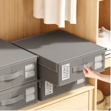 38x32x12 cm Non-woven Clothes Storage Box with Cover Bed Sheet Storage Box Clothing Fabric Sheet Organizer Wardrobe Blanket Quilt Cover