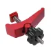 HONGDUI Red Quick Acting Hold Down Clamp Aluminum Alloy T-Slot T-Track Clamp Set Woodworking Tool for Woodworking Table
