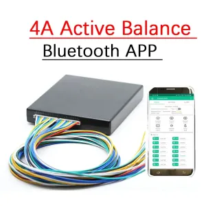 Smart 4A Active Balancer 1mv 4A DC25-100V 2S to 24S Lithium Lifepo4 LTO Battery Equalizer Bluetooth APP Energy Transfer Board