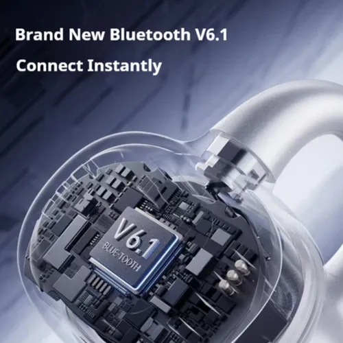 EDIFIER HUAZAIHALO Clip TWS Earclips Earbuds bluetooth V6.1 Earphone 12mm Large Titanium-plated Composite Diaphragm Turbo Bass AI Call Noise Cancelling RGB Lights 35H Playback IP56 Waterproof Open-ear Sports Headphones