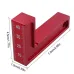 RUITOOL 75x45mm Square 90 Degree Right Angle Ruler L Square Ruler Aluminum Alloy Woodworking Scriber
