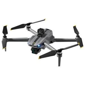 Beast SG911 MAX GPS 5G WiFi FPV with 5.5inch Touchable LCD Screen Controller 720P HD Dual Camera 3-Axis Mechanical Self-stabilization Gimbal 360 Obstacle Avoidance One-Key Airdrop Brushless Foldable RC Drone Quadcopter RTF