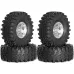 4PCS Upgraded 1.9 Inches Tires Aluminum Alloy Wheel Rims for 1/10 Axial SCX10 III Yikong YK4107 RGT Rock Crawler Climbing Truck RC Cars Vehicles Models Spare Parts R226