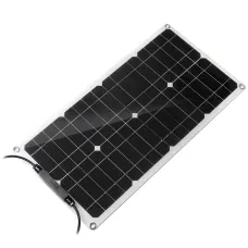 12V 25W Portable Solar Panel with Controller Trickle Battery Charger For Car Van Boat Caravan Camper