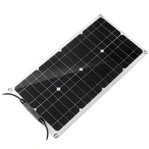 12V 25W Portable Solar Panel with Controller Trickle Battery Charger For Car Van Boat Caravan Camper